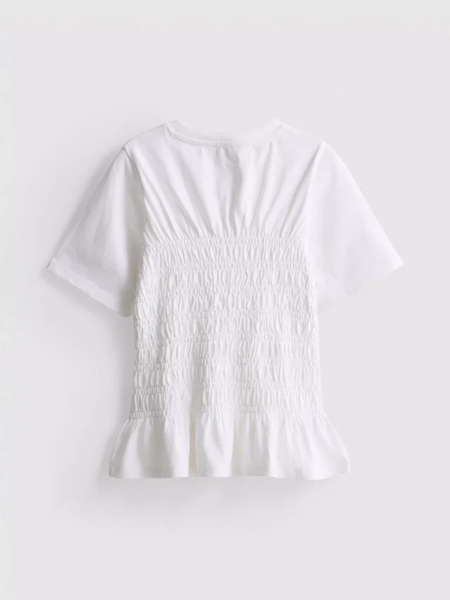 7–15 år | T-skjorte med rynket peplum