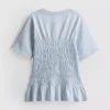 7–15 år | T-skjorte med rynket peplum