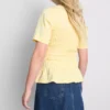 7–15 år | T-skjorte med rynket peplum