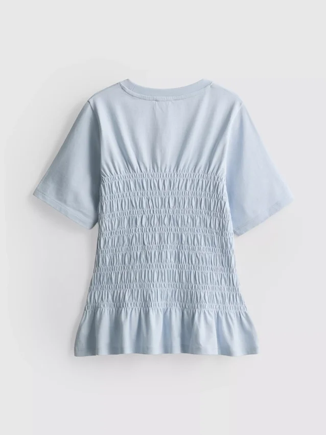 7–15 år | T-skjorte med rynket peplum