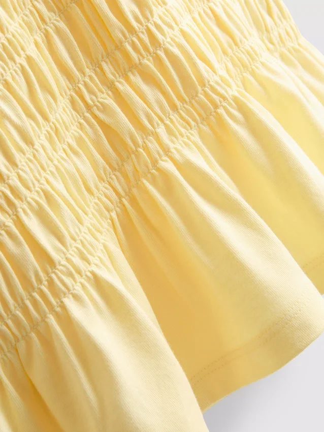 7–15 år | T-skjorte med rynket peplum