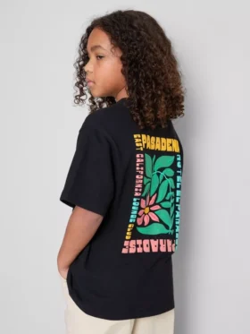 7–15 år | T-skjorte med strukturert blomstermotiv