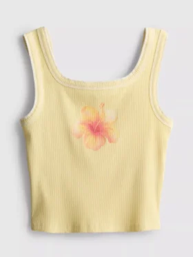 7–15 år | tank-top med kontrastsøm