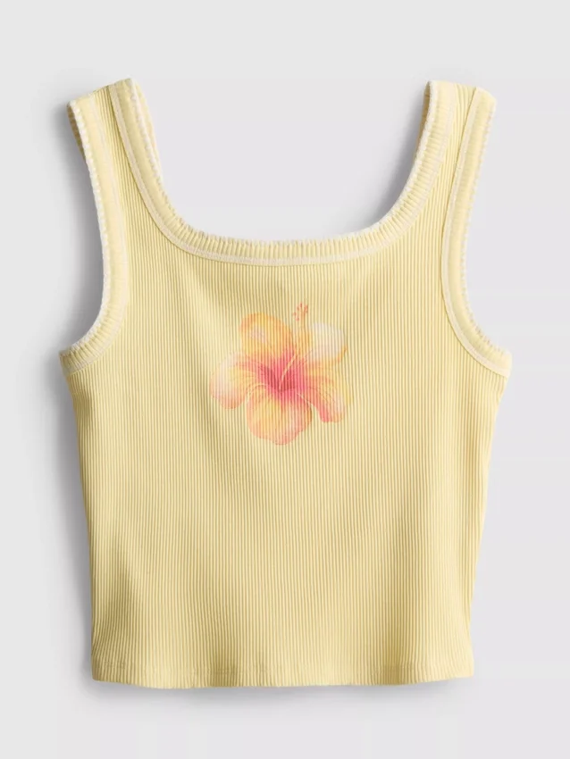 7–15 år | tank-top med kontrastsøm