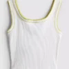 7–15 år | tank-top med kontrastsøm