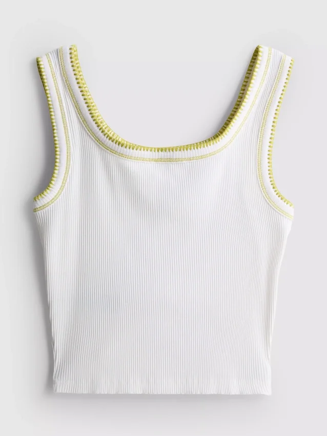 7–15 år | tank-top med kontrastsøm