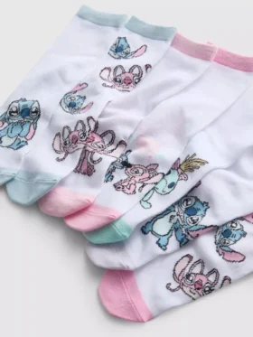 7-pakning med Disneys Stitch-ankelsokker