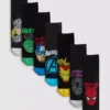 7-pakning med Marvel-ankelsokker
