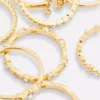 8-pakning med initialringer med rhinestones