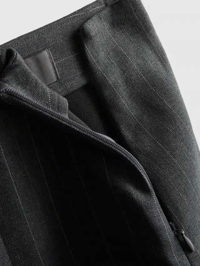 A-formet miniskjørt med nålestriper
