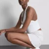 A-linje-shorts i bomullsdenim