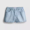 A-linje-shorts i bomullsdenim