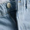 A-linje-shorts i bomullsdenim