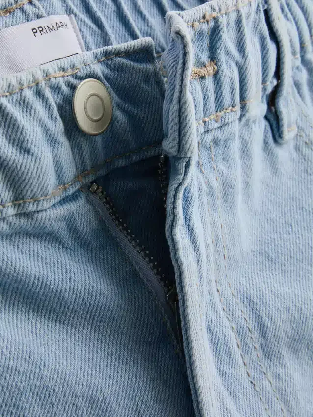 A-linje-shorts i bomullsdenim