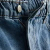 A-linje-shorts i bomullsdenim