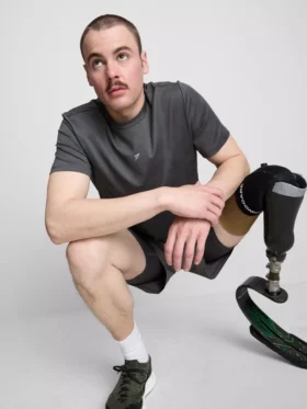 Aktiv T-skjorte med struktur