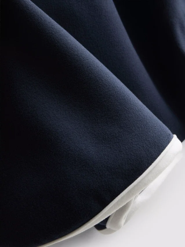 Aktiv unitard med kontrastfarget rund hals
