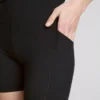 Aktiv yoga-shorts med høy midje og jevn støtte