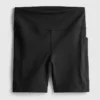 Aktiv yoga-shorts med høy midje og jevn støtte