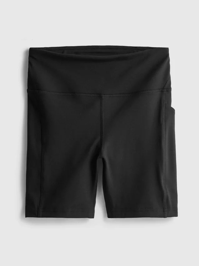 Aktiv yoga-shorts med høy midje og jevn støtte