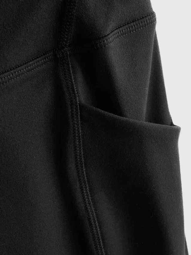 Aktiv yoga-shorts med høy midje og jevn støtte