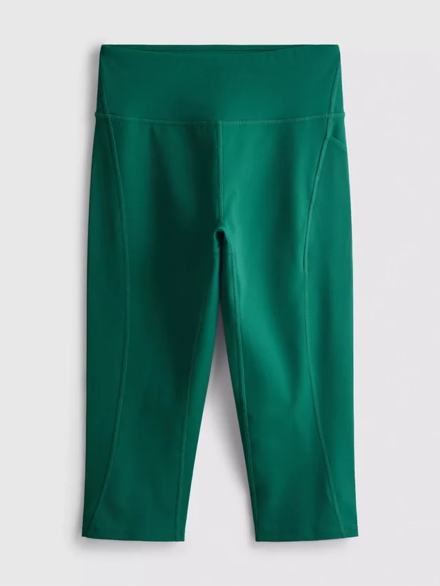 Aktive capri-leggings med høy midje