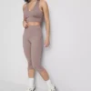 Aktive capri-leggings med høy midje