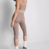 Aktive capri-leggings med høy midje