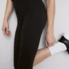 Aktive capri-leggings med høy midje og jevn støtte