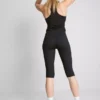 Aktive capri-leggings med høy midje og jevn støtte