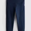 Aktive capri-leggings med høy midje og jevn støtte