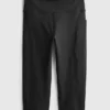 Aktive capri-leggings med høy midje og jevn støtte
