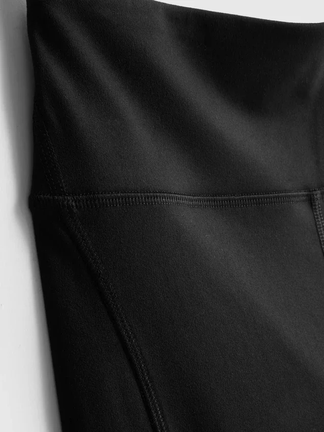 Aktive capri-leggings med høy midje og jevn støtte