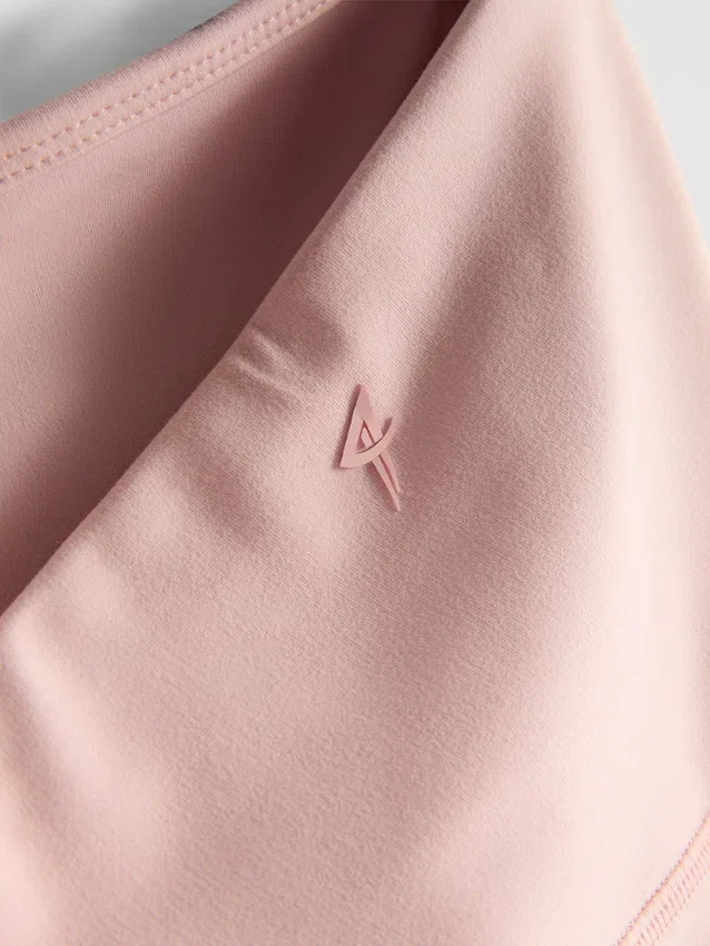 Aktive leggings med høy midje i lønnetrykk