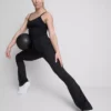Aktive leggings med høy midje, jevn støtte og utvidet ben