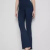 Aktive leggings med høy midje, jevn støtte og utvidet ben