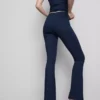 Aktive leggings med høy midje, jevn støtte og utvidet ben