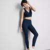 Aktive leggings med høy midje og jevn støtte