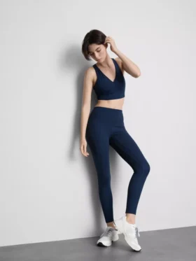 Aktive leggings med høy midje og jevn støtte