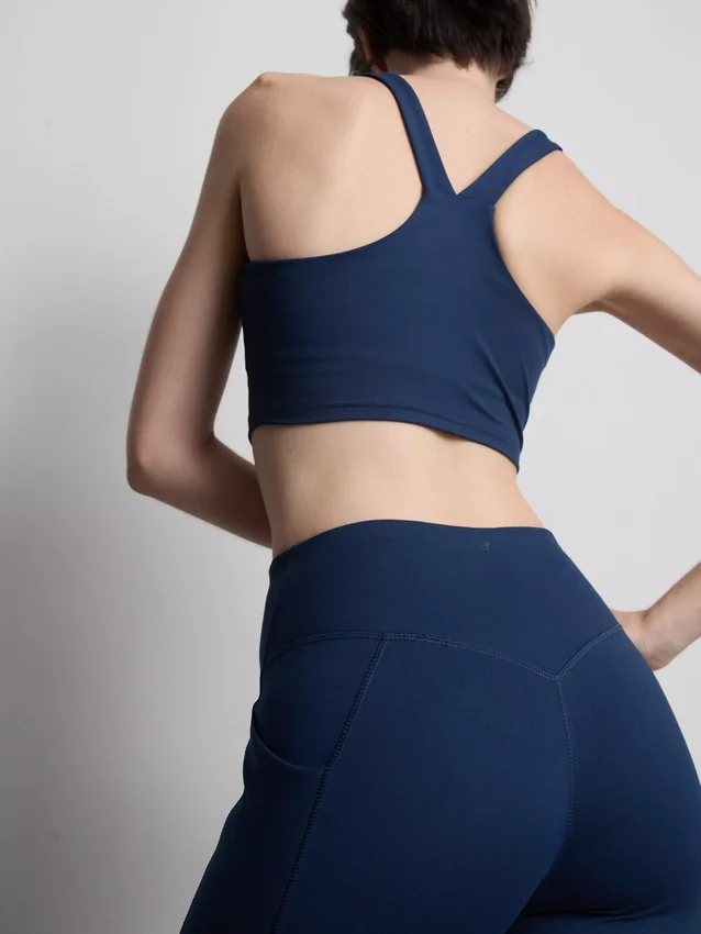 Aktive leggings med høy midje og jevn støtte