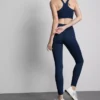 Aktive leggings med høy midje og jevn støtte