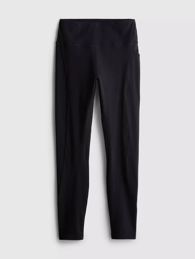 Aktive leggings med høy midje og jevn støtte