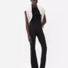 Aktive leggings med høy midje og utvidet ben