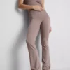 Aktive leggings med høy midje og utvidet ben