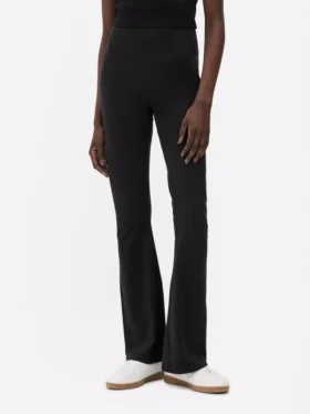 Aktive leggings med høy midje og utvidet ben