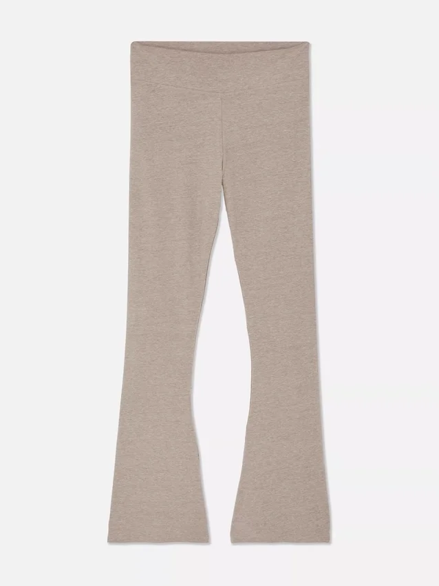 Aktive leggings med høy midje og utvidet ben