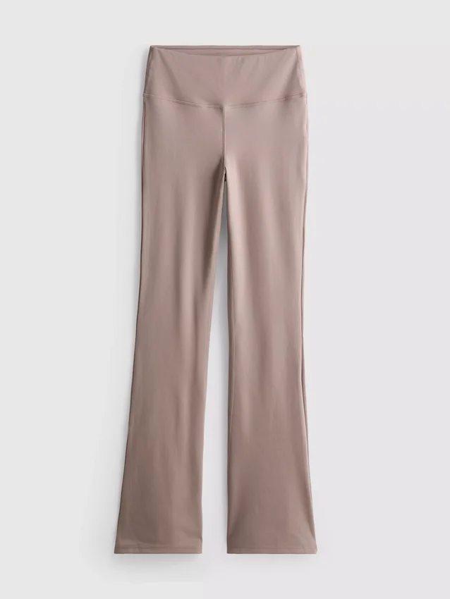 Aktive leggings med høy midje og utvidet ben