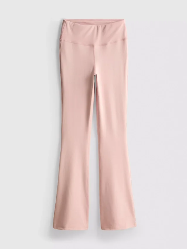Aktive leggings med høy midje og utvidet ben