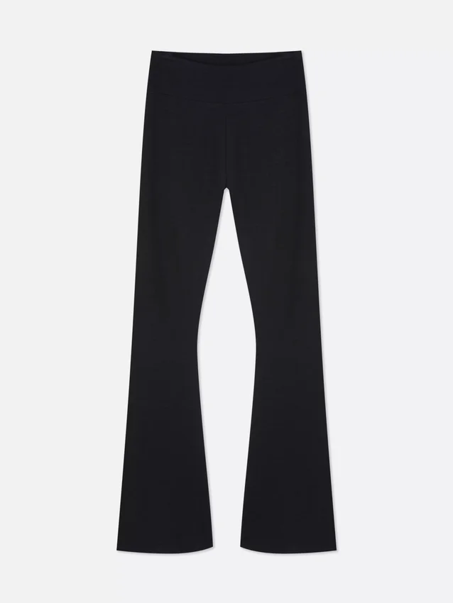 Aktive leggings med høy midje og utvidet ben