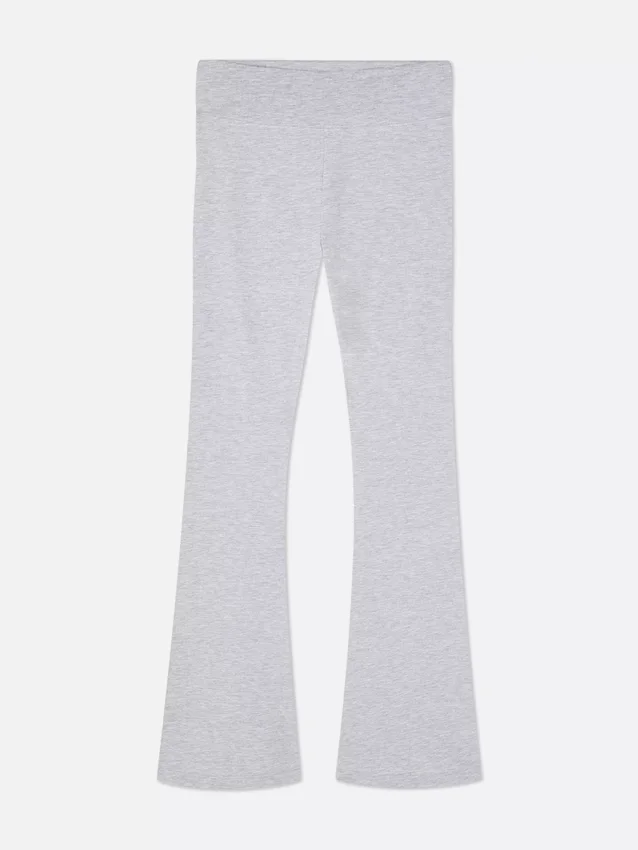 Aktive leggings med høy midje og utvidet ben